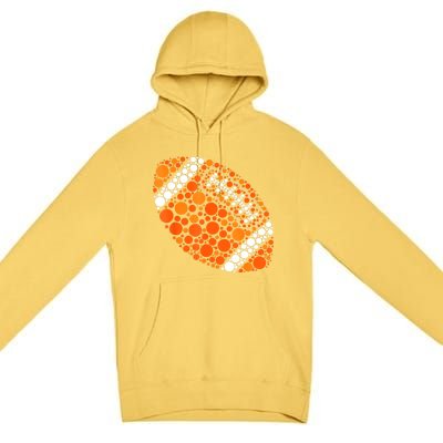 Football Ball Lover Happy Dot Day 2024 Polka Dot Gift Premium Pullover Hoodie