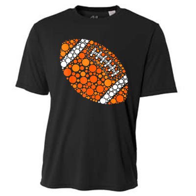 Football Ball Lover Happy Dot Day 2024 Polka Dot Gift Cooling Performance Crew T-Shirt