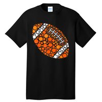 Football Ball Lover Happy Dot Day 2024 Polka Dot Gift Tall T-Shirt