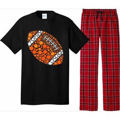 Football Ball Lover Happy Dot Day 2024 Polka Dot Gift Pajama Set