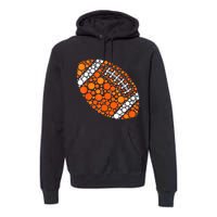 Football Ball Lover Happy Dot Day 2024 Polka Dot Gift Premium Hoodie