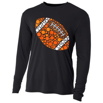 Football Ball Lover Happy Dot Day 2024 Polka Dot Gift Cooling Performance Long Sleeve Crew