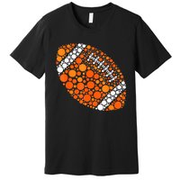 Football Ball Lover Happy Dot Day 2024 Polka Dot Gift Premium T-Shirt