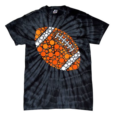 Football Ball Lover Happy Dot Day 2024 Polka Dot Gift Tie-Dye T-Shirt