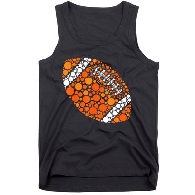 Football Ball Lover Happy Dot Day 2024 Polka Dot Gift Tank Top