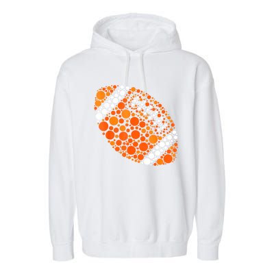 Football Ball Lover Happy Dot Day 2024 Polka Dot Gift Garment-Dyed Fleece Hoodie