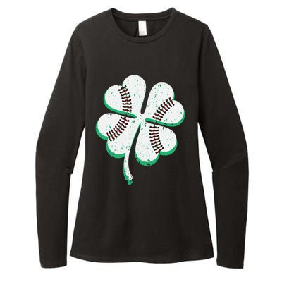 Funny Baseball Lover Tee St Patrick Day Gift Womens CVC Long Sleeve Shirt