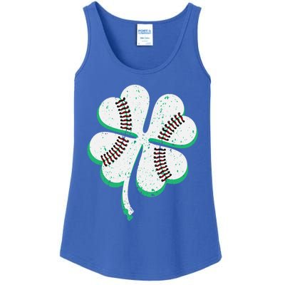 Funny Baseball Lover Tee St Patrick Day Gift Ladies Essential Tank