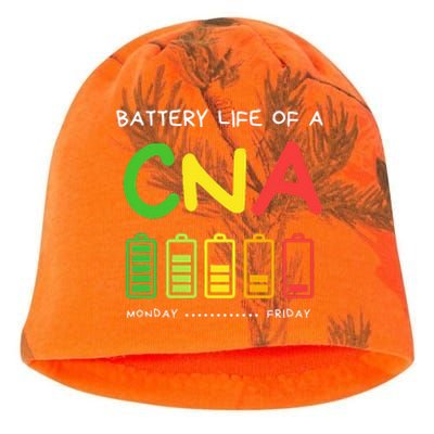 Funny Battery Life Of A CNA Certified Nurse Assistant CNA Kati - Camo Knit Beanie