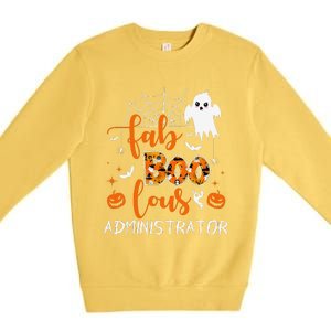 Fab Boo Lous Administrator Funny Boo Ghost Halloween Spooky Premium Crewneck Sweatshirt