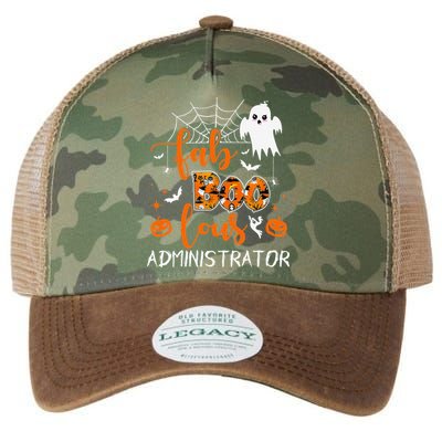 Fab Boo Lous Administrator Funny Boo Ghost Halloween Spooky Legacy Tie Dye Trucker Hat
