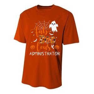 Fab Boo Lous Administrator Funny Boo Ghost Halloween Spooky Performance Sprint T-Shirt