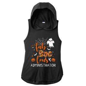 Fab Boo Lous Administrator Funny Boo Ghost Halloween Spooky Ladies PosiCharge Tri-Blend Wicking Draft Hoodie Tank