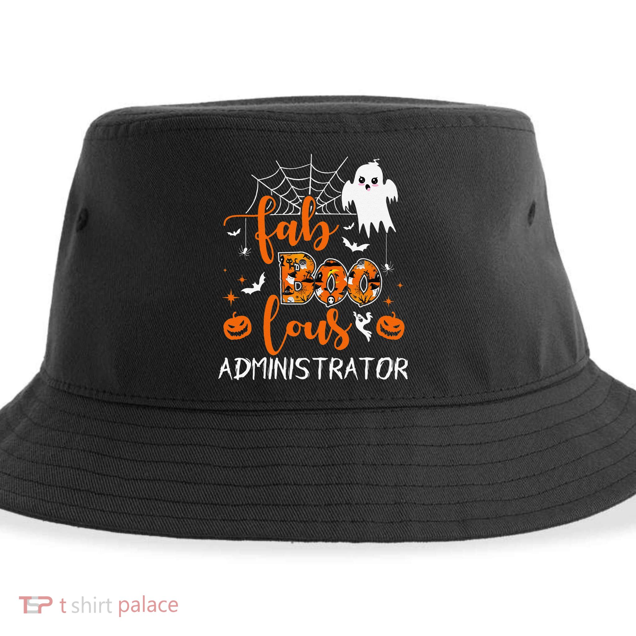 Fab Boo Lous Administrator Funny Boo Ghost Halloween Spooky Sustainable Bucket Hat