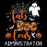 Fab Boo Lous Administrator Funny Boo Ghost Halloween Spooky Wool Snapback Cap
