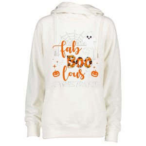 Fab Boo Lous Administrator Funny Boo Ghost Halloween Spooky Womens Funnel Neck Pullover Hood