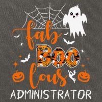 Fab Boo Lous Administrator Funny Boo Ghost Halloween Spooky Cotton Canvas Backpack