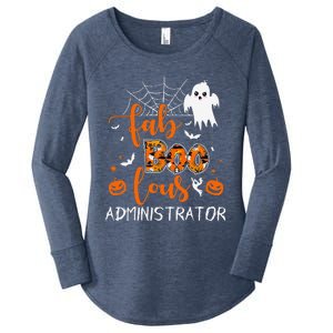 Fab Boo Lous Administrator Funny Boo Ghost Halloween Spooky Women's Perfect Tri Tunic Long Sleeve Shirt