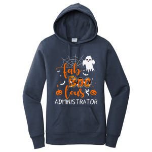 Fab Boo Lous Administrator Funny Boo Ghost Halloween Spooky Women's Pullover Hoodie