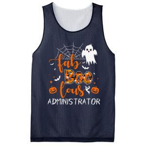 Fab Boo Lous Administrator Funny Boo Ghost Halloween Spooky Mesh Reversible Basketball Jersey Tank