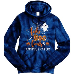 Fab Boo Lous Administrator Funny Boo Ghost Halloween Spooky Tie Dye Hoodie