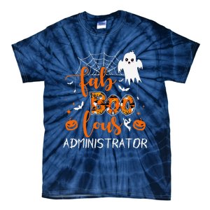 Fab Boo Lous Administrator Funny Boo Ghost Halloween Spooky Tie-Dye T-Shirt