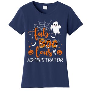 Fab Boo Lous Administrator Funny Boo Ghost Halloween Spooky Women's T-Shirt