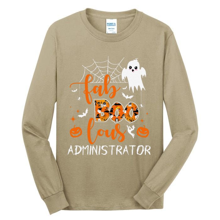 Fab Boo Lous Administrator Funny Boo Ghost Halloween Spooky Tall Long Sleeve T-Shirt