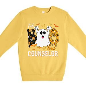 Fab Boo Lous Counselor Funny Ghost School Halloween Premium Crewneck Sweatshirt