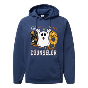 Fab Boo Lous Counselor Funny Ghost School Halloween Performance Fleece Hoodie