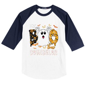 Fab Boo Lous Counselor Funny Ghost School Halloween Baseball Sleeve Shirt