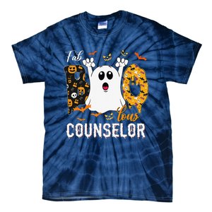 Fab Boo Lous Counselor Funny Ghost School Halloween Tie-Dye T-Shirt