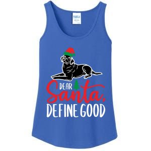 Funny Black Lab Christmas Dear Santa Labrador Retriever Cool Gift Ladies Essential Tank