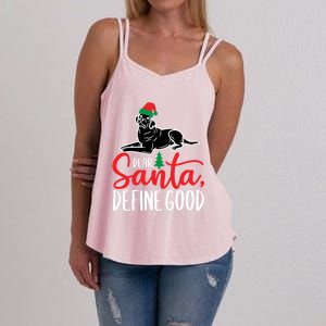 Funny Black Lab Christmas Dear Santa Labrador Retriever Cool Gift Women's Strappy Tank