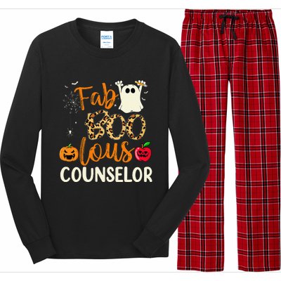 Fab Boo Lous Counselor Leopard Spooky Halloween Costume Long Sleeve Pajama Set