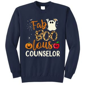 Fab Boo Lous Counselor Leopard Spooky Halloween Costume Tall Sweatshirt