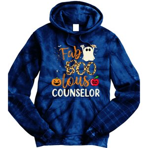 Fab Boo Lous Counselor Leopard Spooky Halloween Costume Tie Dye Hoodie