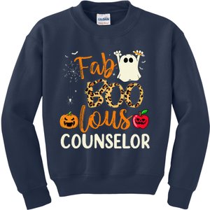 Fab Boo Lous Counselor Leopard Spooky Halloween Costume Kids Sweatshirt