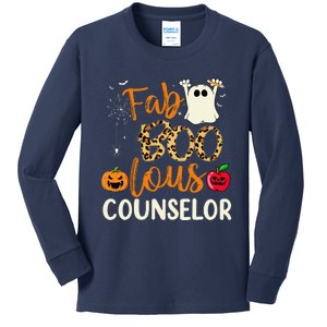 Fab Boo Lous Counselor Leopard Spooky Halloween Costume Kids Long Sleeve Shirt