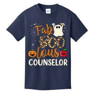 Fab Boo Lous Counselor Leopard Spooky Halloween Costume Kids T-Shirt