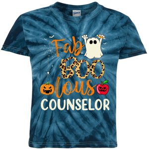 Fab Boo Lous Counselor Leopard Spooky Halloween Costume Kids Tie-Dye T-Shirt