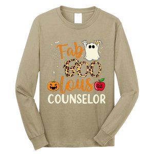 Fab Boo Lous Counselor Leopard Spooky Halloween Costume Long Sleeve Shirt