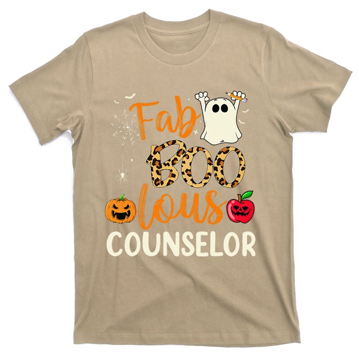 Fab Boo Lous Counselor Leopard Spooky Halloween Costume T-Shirt