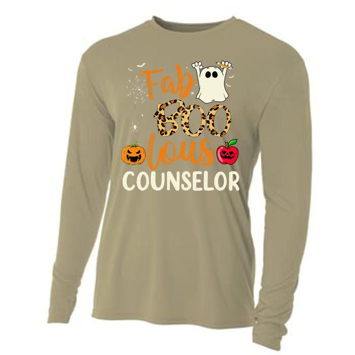 Fab Boo Lous Counselor Leopard Spooky Halloween Costume Cooling Performance Long Sleeve Crew