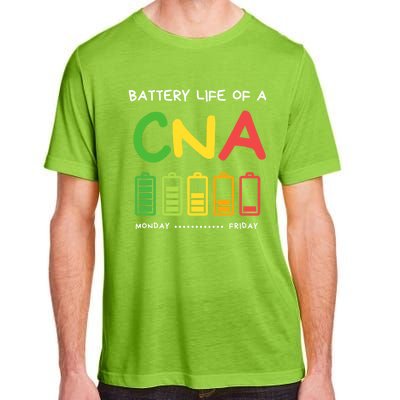 Funny Battery Life Of A Cna Certified Nurse Assistant Cna Gift Adult ChromaSoft Performance T-Shirt