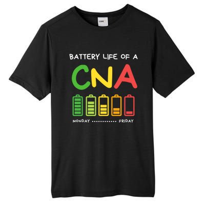 Funny Battery Life Of A Cna Certified Nurse Assistant Cna Gift Tall Fusion ChromaSoft Performance T-Shirt