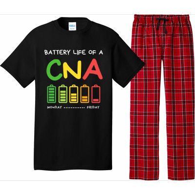 Funny Battery Life Of A Cna Certified Nurse Assistant Cna Gift Pajama Set