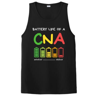 Funny Battery Life Of A Cna Certified Nurse Assistant Cna Gift PosiCharge Competitor Tank