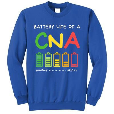 Funny Battery Life Of A Cna Certified Nurse Assistant Cna Gift Sweatshirt