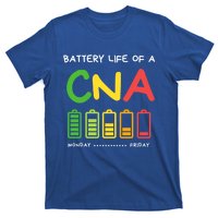 Funny Battery Life Of A Cna Certified Nurse Assistant Cna Gift T-Shirt